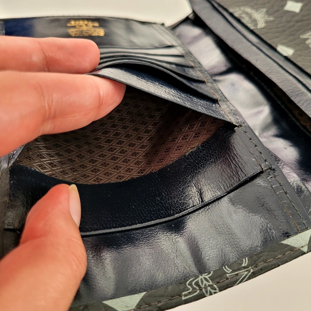 MCM Black and Gray Wallet - Picture 14 of 16